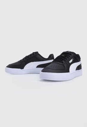 Tenis Lifestyle Blanco-Negro Puma Kids Caven Jr
