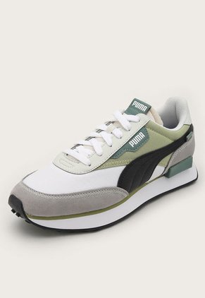 Tenis Lifestyle Blanco-Verde-Multicolor Puma Future Rider Play On