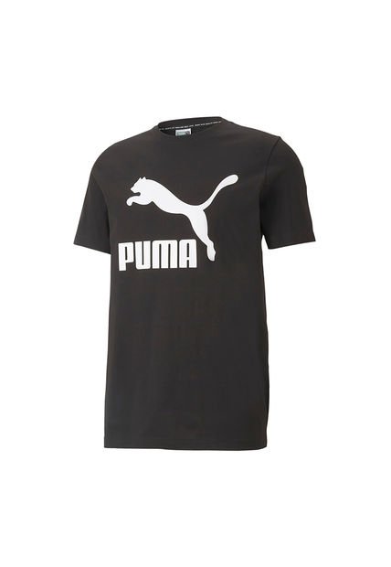 Camiseta Puma Para Hombre Classics Logo Tee Negro