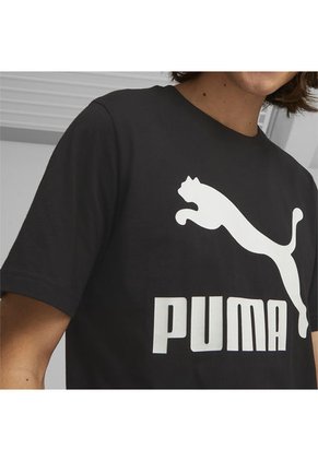 Camiseta Puma Para Hombre Classics Logo Tee Negro