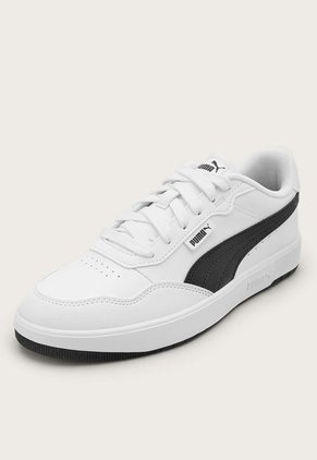Tenis Lifestyle Blanco-Negro Puma Court Ultra Lite