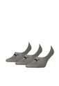 Medias Deportivas Puma Originales Footie 3 Pares Gris Unisex de Puma