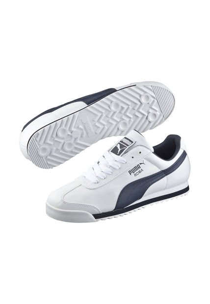 Tenis Puma Para Hombre Roma Basic Blanco
