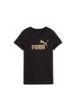 Camisa Tshirt Ess Metallic Marca Puma Original Negro Mujer de Puma