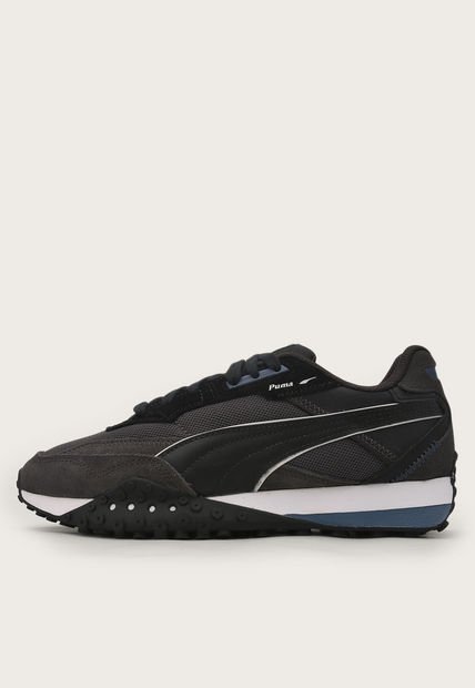 Tenis Lifestyle Marrón-Negro-Azul Puma Blacktop Rider Pop