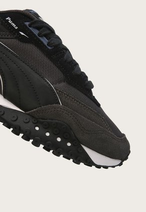 Tenis Lifestyle Marrón-Negro-Azul Puma Blacktop Rider Pop