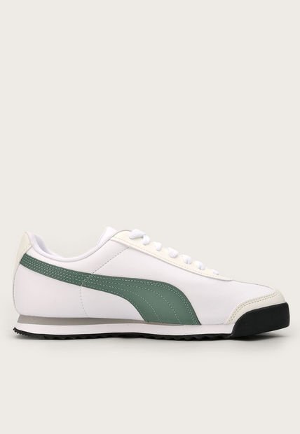 Tenis Lifestyle Blanco Verde Negro Puma Roma Basic Compra Ahora Dafiti Colombia