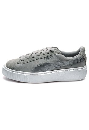 Tenis Gris Puma Suede Platform Safari Wn`s