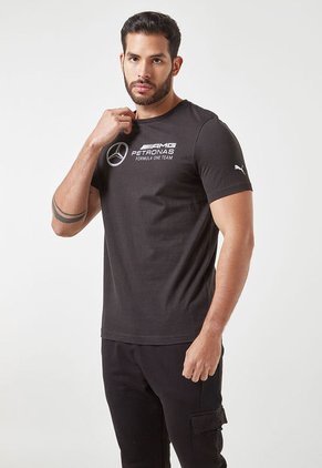 Camiseta Negro-Blanco Puma Mercedes-AMG Petronas Motorsport F1
