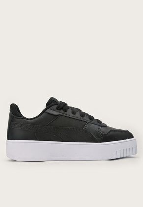 Tenis Lifestyle Negro-Blanco-Oro Rosa Puma Carina Street
