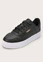 Tenis Lifestyle Negro-Blanco-Oro Rosa Puma Carina Street de Puma