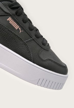 Tenis Lifestyle Negro-Blanco-Oro Rosa Puma Carina Street