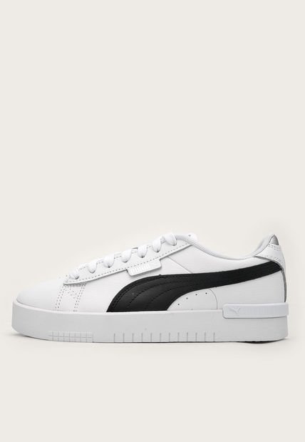 Tenis Lifestyle Blanco-Negro-Plateado Puma Jada Renew