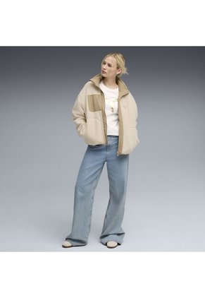 Tshirt Puma Original Essentials Metallic Blanco Para Mujer