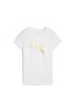 Tshirt Puma Original Essentials Metallic Blanco Para Mujer de Puma