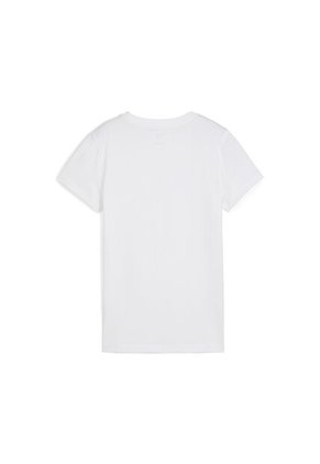 Tshirt Puma Original Essentials Metallic Blanco Para Mujer