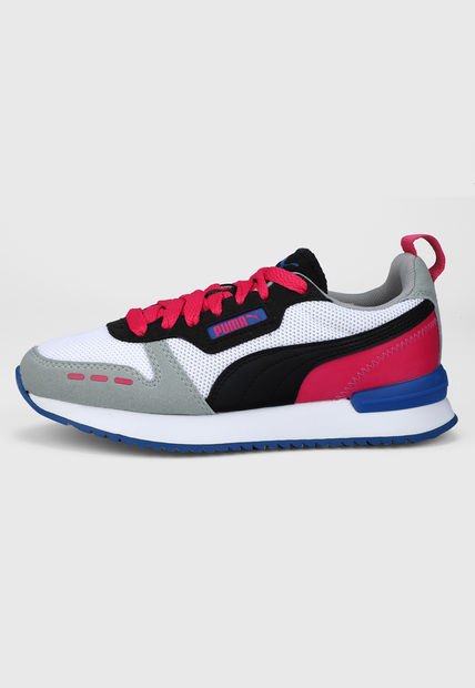 Tenis Lifestyle Gris-Blanco-fucsia Puma R78