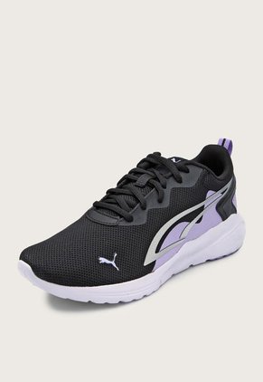 Tenis Lifestyle Negro-Blanco-Lila Puma All Day Active