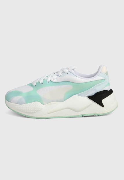 Tenis Lifestyle Blanco-Verde Puma RS-X3 Plas_Tech Wn´s