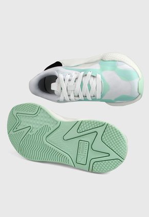 Tenis Lifestyle Blanco-Verde Puma RS-X3 Plas_Tech Wn´s