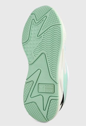 Tenis Lifestyle Blanco-Verde Puma RS-X3 Plas_Tech Wn´s