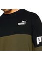 Buzo Puma Power Colorblock-Negro/Verde de Puma