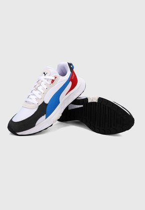 Tenis Lifestyle Blanco-Rojo-Azul Puma Wild Rider Rollin