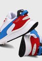 Tenis Lifestyle Blanco-Rojo-Azul Puma Wild Rider Rollin de Puma