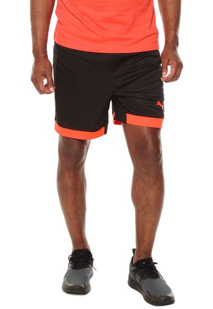 Pantaloneta Negro-Coral Puma Bts Shorts