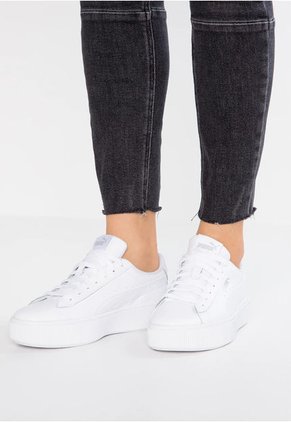 Tenis Puma Para Mujer Puma Vikky Stacked L  Blanco