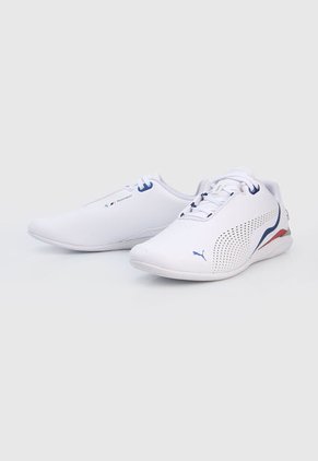 Tenis Lifestyle Blanco-Azul Navy-Rojo Puma BMW MMS Drift Cat Decima  