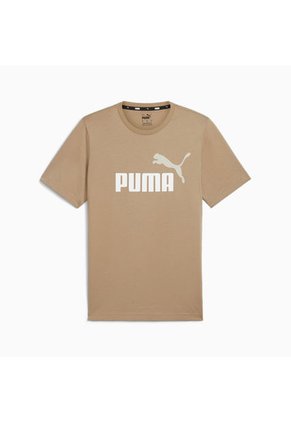 Tshirt Marca Puma Ess+ 2 Col Logo Tee Verde Original Hombre