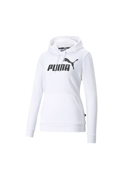 Hoodie Puma Para Mujer Ess Logo Hoodie Tr W Blanco