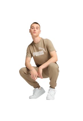 Tshirt Marca Puma Ess+ 2 Col Logo Tee Verde Original Hombre