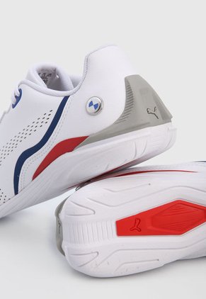 Tenis Lifestyle Blanco-Azul Navy-Rojo Puma BMW MMS Drift Cat Decima  