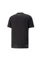Camiseta Puma Para Hombre Pl Logo Tee Negro de Puma