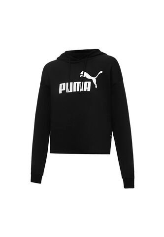 Hoodies Puma Originales Ess Cropped Logo Tr Negro Para Mujer Puma