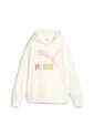 Hoodie Puma Original Classics MultiColor Logo Tr Beige Mujer de Puma