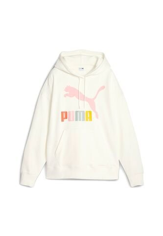 Hoodie Puma Original Classics MultiColor Logo Tr Beige Mujer Puma