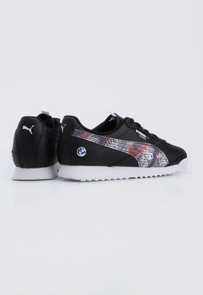 Tenis Lifestyle Negro-Blanco-Rojo Puma BMW MMS Roma Via