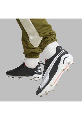 Guayos Puma Hombre King Ultimate FG/AG - Negros/Blanco