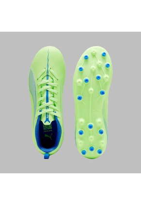 Guayos Puma Kids Ultra 5 Play MG Lights Out Verde-Azul