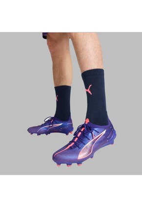 Guayos Puma Hombre De Fútbol Ultra 5 Ultimate FG - Morado/Salmon