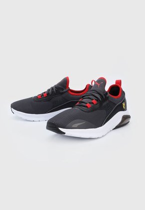 Tenis Lifestyle Gris-Negro-Rojo Puma Ferrari Electron E Pro
