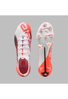 Guayos Puma Hombre Ultra 5 Ultimate FG - Blanco-Rojo