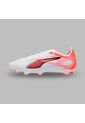 Guayos Puma Hombre Ultra 5 Match FG-Ag Blanco-Rojo de Puma