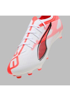 Guayos Puma Hombre Ultra 5 Match FG-Ag Blanco-Rojo