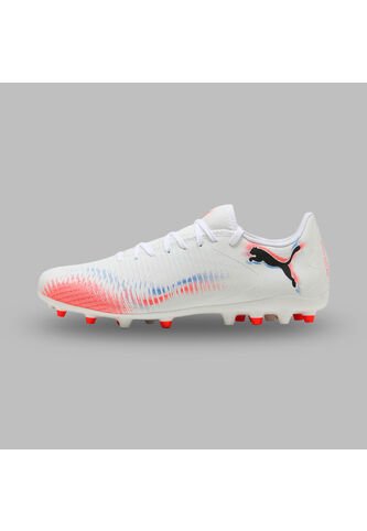 Guayos Puma Hombre Future 8 Play MG Untamed - Blanco - Rojo Puma