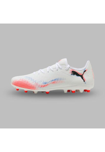 Guayos Puma Hombre Future 8 Play MG Untamed - Blanco - Rojo