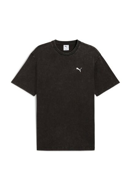 Camisa Deportiva Puma Ess Elevated Relaxed Wash Negro Hombre